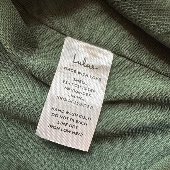 Lulu's | NWT Always Meant to Be Olive Green Corset Bodycon MIni Dress - Picture 8 of 8